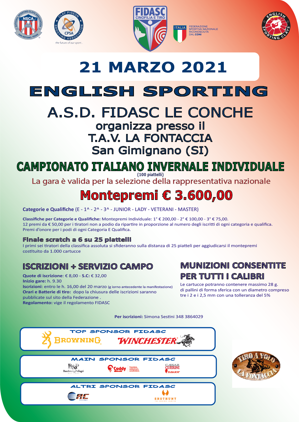 Locandina Campionato Italiano Invernale 2021 new